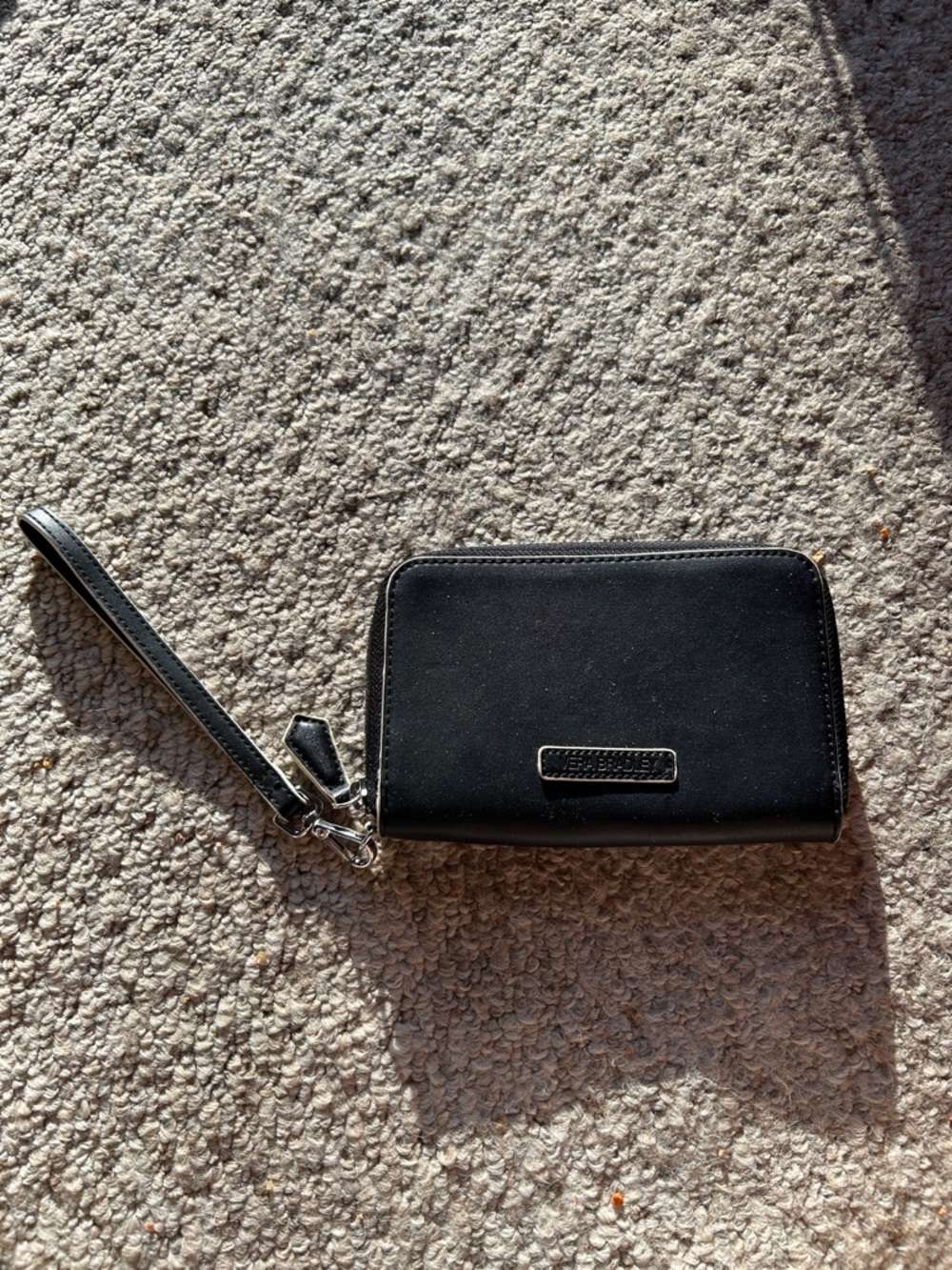 Vera Bradley Black Zip-Around Wristlet Wallet